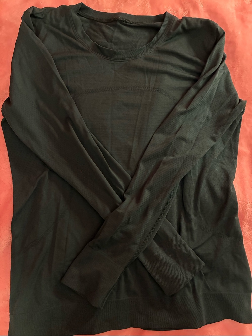 lululemon dark green-blue Long Sleeve Crew Top